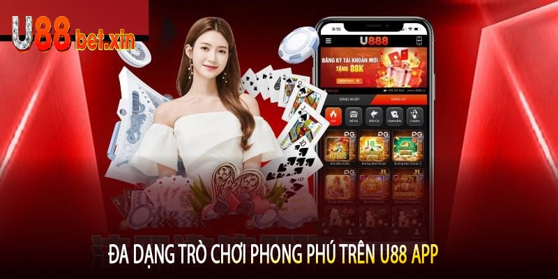 Đa dạng trò chơi phong phú trên U88 App